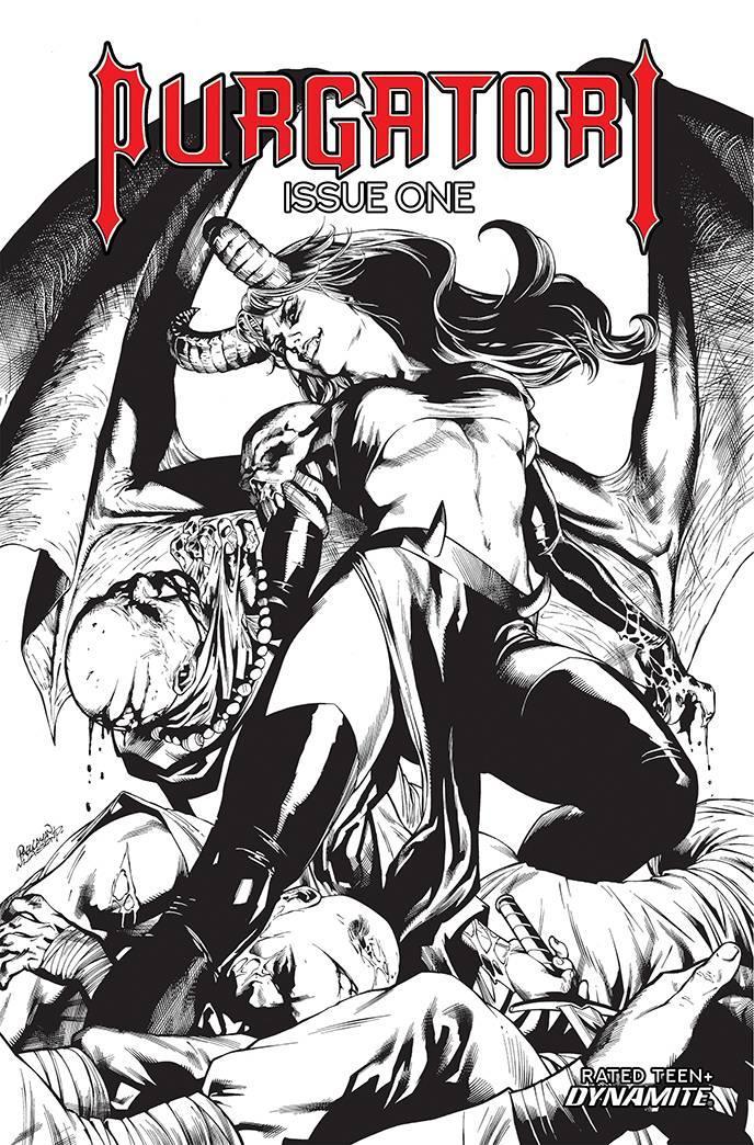 PURGATORI VOL 4 #1 CVR F 10 COPY INCV PAGULAYAN B&W