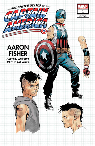 UNITED STATES CAPTAIN AMERICA #1 BAZALDUA DESIGN VAR
