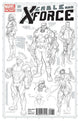 CABLE AND X-FORCE #1 LARROCA DESIGN SKETCH VAR NOW