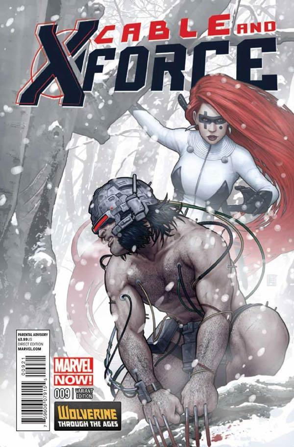 CABLE AND X-FORCE #9 CHRISTOPHER WOLVERINE VAR NOW