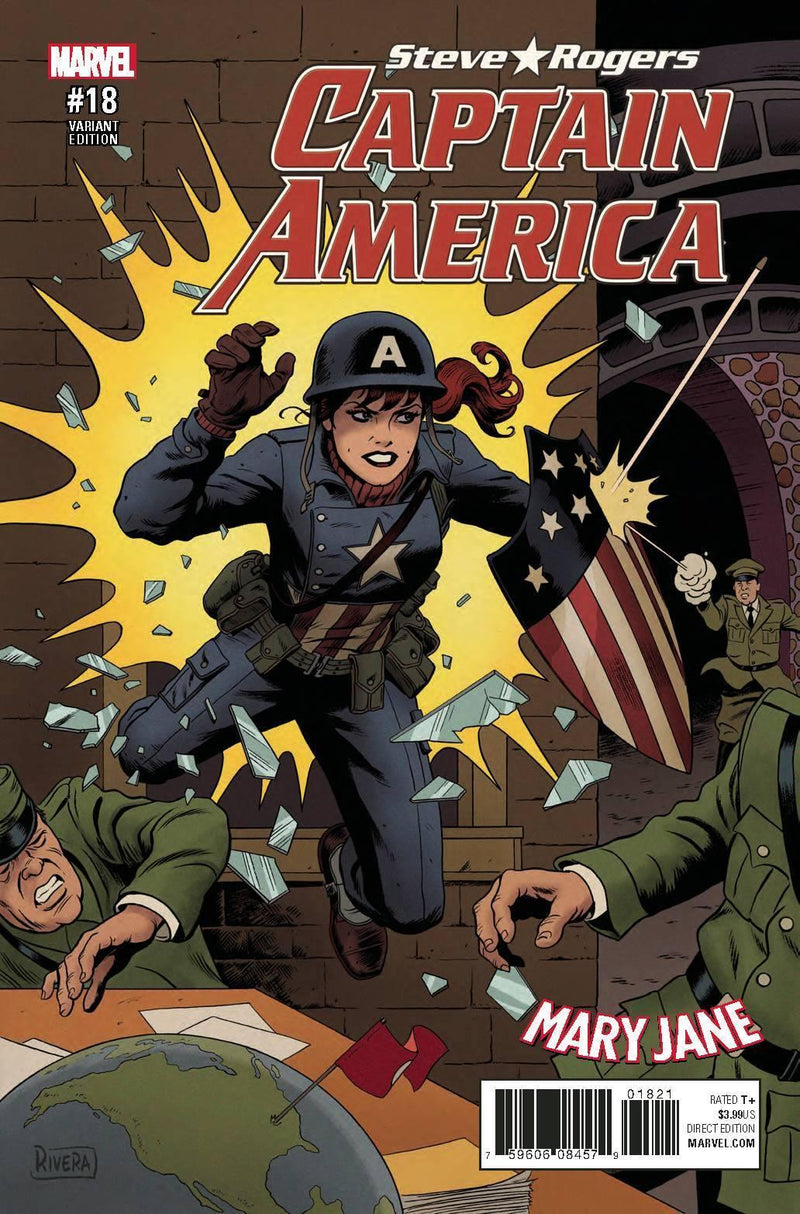 CAPTAIN AMERICA STEVE ROGERS #18 RIVERA MARY JANE VAR SE