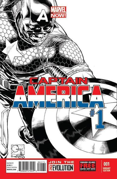 CAPTAIN AMERICA VOL 7 #1 150 COPY QUESADA SKETCH VAR NOW