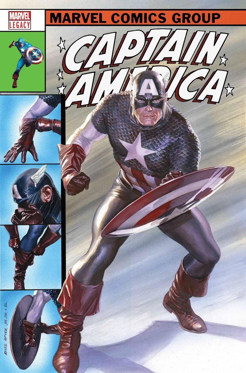 CAPTAIN AMERICA (2017) #695 ALEX ROSS LH VAR LEG (LENTICULAR COVER)