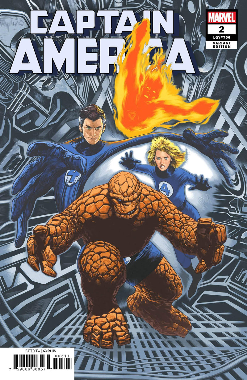 CAPTAIN AMERICA VOL 9 (2018) #2 CHAREST RETURN OF FANTASTIC FOUR VAR