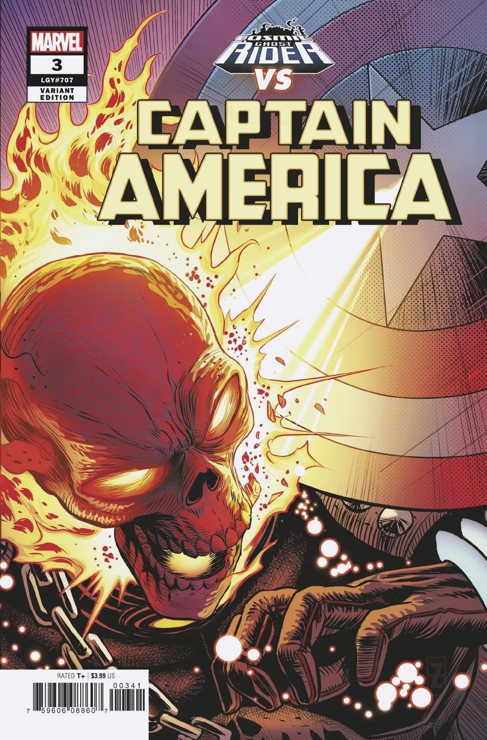 CAPTAIN AMERICA VOL 9 (2018) #3 ZIRCHER COSMIC GHOST RIDER VAR - Kings Comics