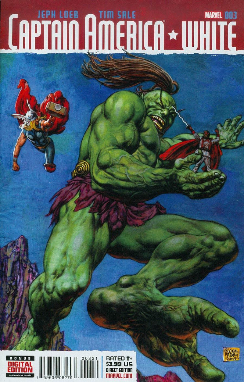 CAPTAIN AMERICA WHITE #3 FABRY KIRBY MONSTER VAR