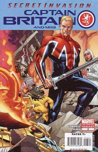 CAPTAIN BRITAIN AND MI 13 (2008) #3 2ND PRINT
