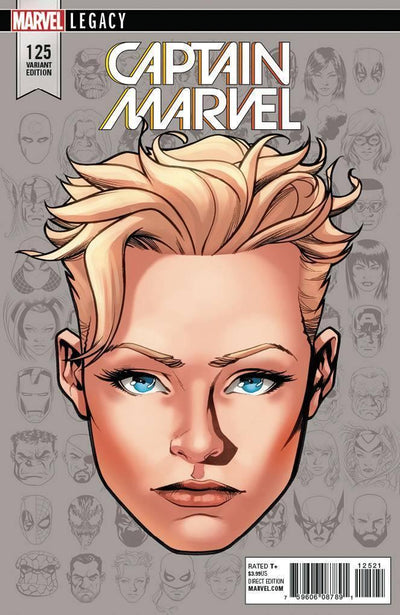 CAPTAIN MARVEL VOL 8 #125 MCKONE LEGACY HEADSHOT VAR LEG