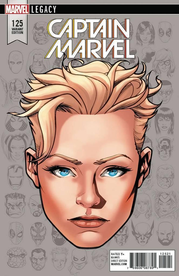 CAPTAIN MARVEL VOL 8 #125 MCKONE LEGACY HEADSHOT VAR LEG