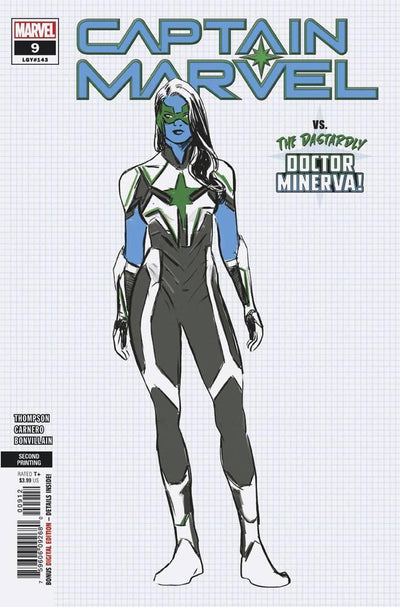 CAPTAIN MARVEL VOL 9 (2019) #9 2ND PTG CARNERO VAR