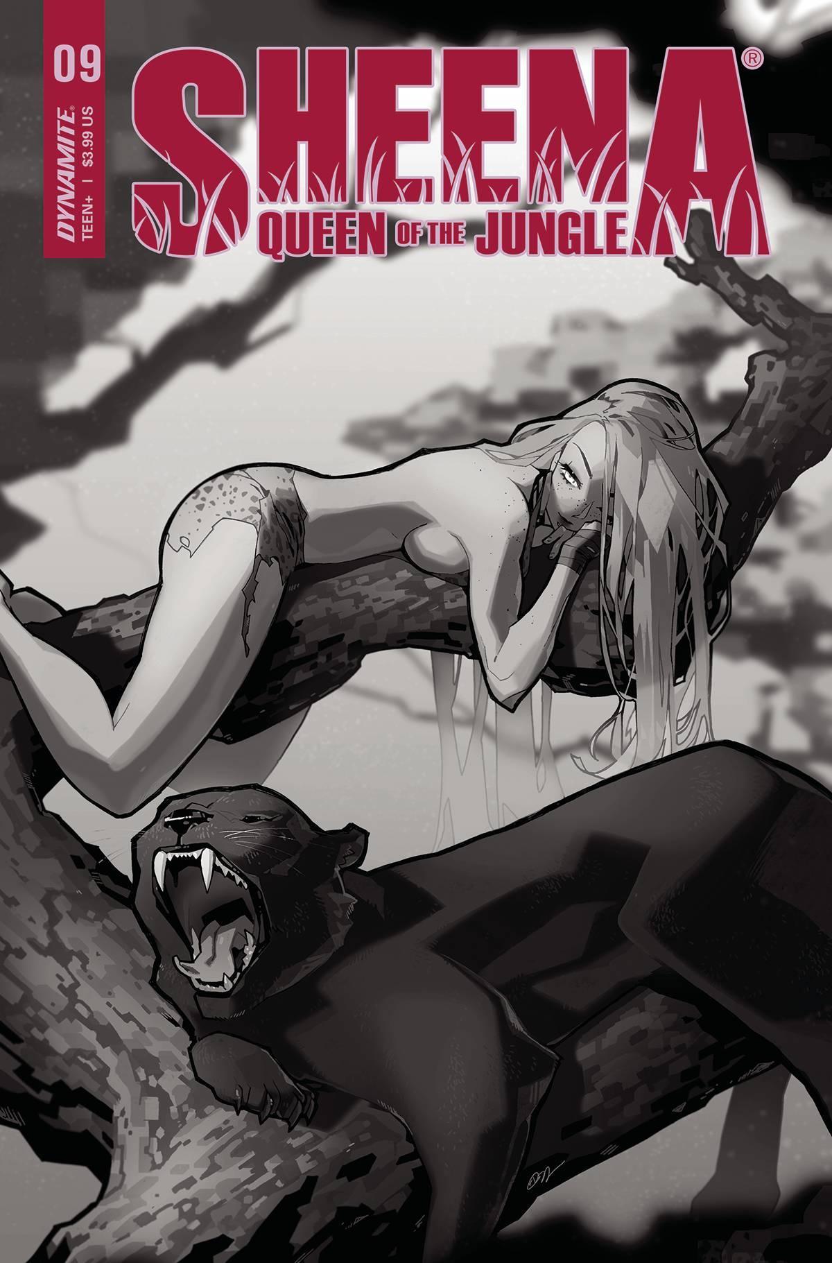 SHEENA QUEEN JUNGLE #9 CVR G 20 COPY INCV BESCH B&W - Kings Comics