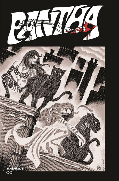 PANTHA VOL 3 #1 CVR S 11 COPY FOC INCV TMNT HOMAGE HAESER LINE ART