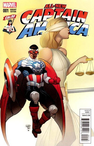 CBLDF ALL NEW CAPTAIN AMERICA #1 EXCLUSIVE DODSON VARIANT - Kings Comics