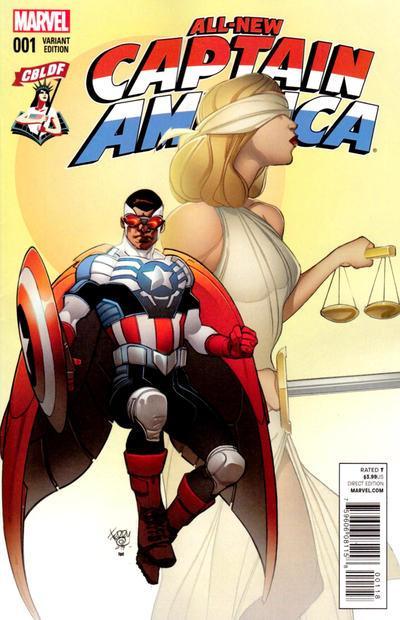 CBLDF ALL NEW CAPTAIN AMERICA #1 EXCLUSIVE DODSON VARIANT