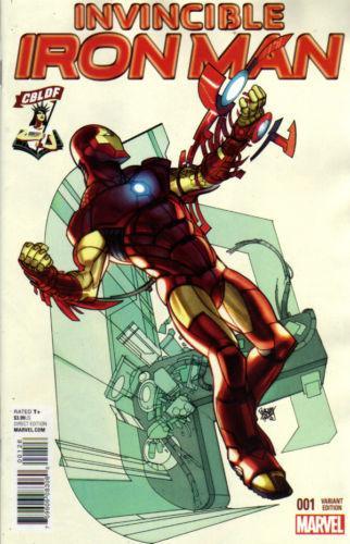CBLDF INVINCIBLE IRON MAN VOL 2 #1 EXCLUSIVE PASQUAL FERRY VARIANT