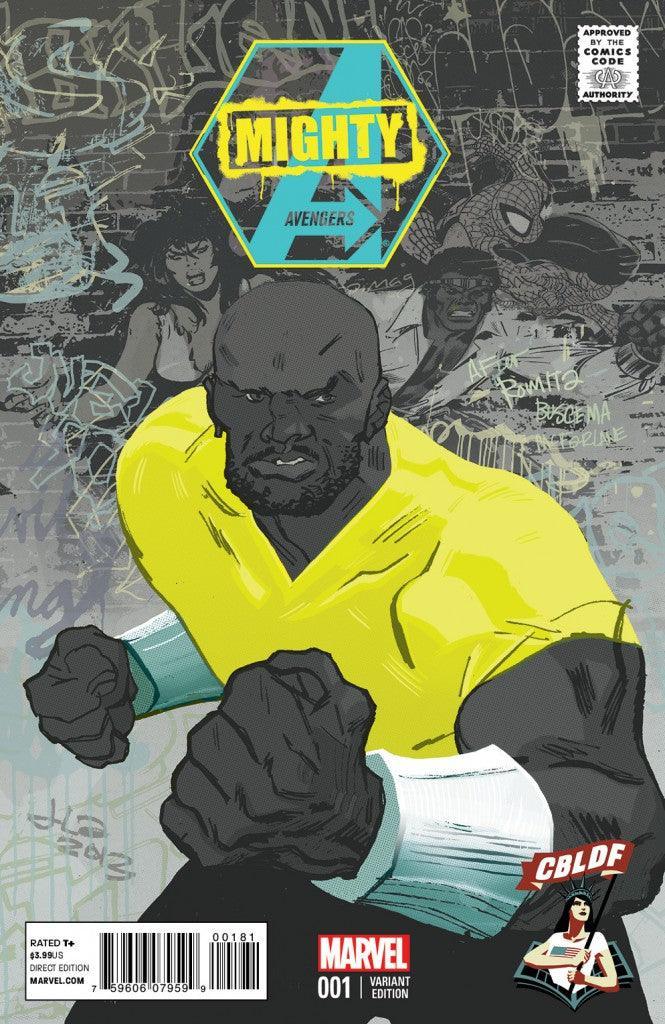 CBLDF MIGHTY AVENGERS VOL 2 #1 INF LATOUR COMICS CODE VARIANT