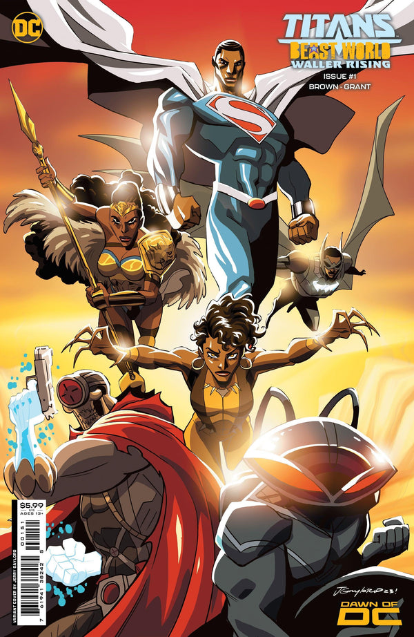 TITANS BEAST WORLD WALLER RISING (2023) #1 (ONE SHOT) CVR C JERRY GAYLORD CARD STOCK VAR