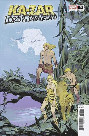 KA-ZAR LORD SAVAGE LAND #5 1:10 GARCIA MAP VAR