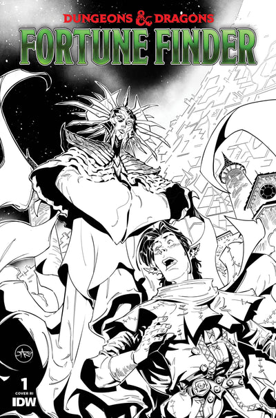 DUNGEONS & DRAGONS FORTUNE FINDER (2023) #1 CVR C 10 COPY JARO B&W