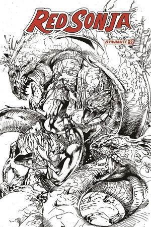 RED SONJA VOL 8 #22 11 COPY CASTRO B&W FOC INCV - Kings Comics