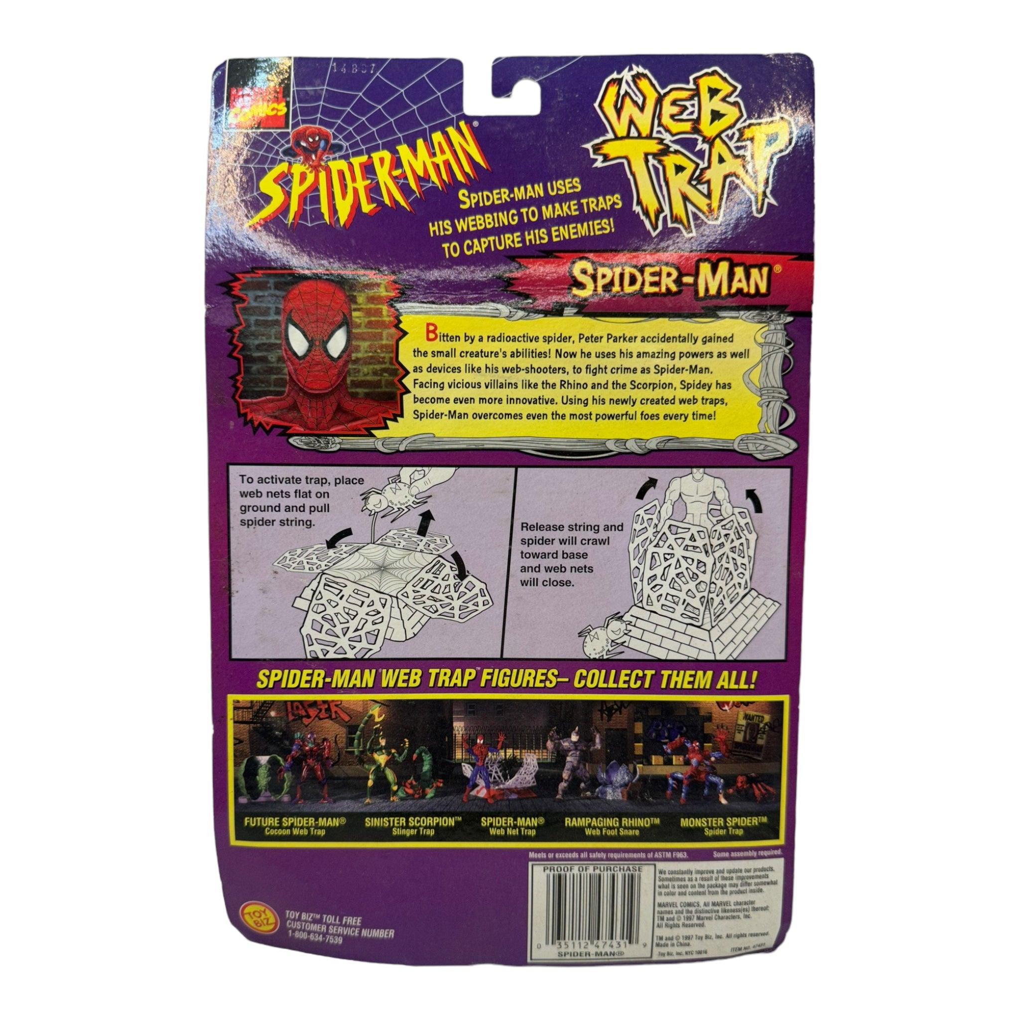 1997 TOYBIZ SPIDER-MAN WEB TRAP SPIDER-MAN AF - Kings Comics