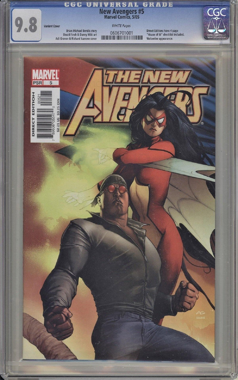 CGC NEW AVENGERS #5 (9.8) VARIANT CVR