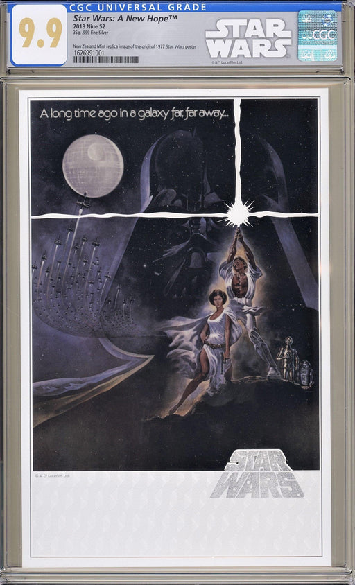 CGC STAR WARS: A NEW HOPE - 35g PURE SILVER FOIL (9.9) - Kings Comics