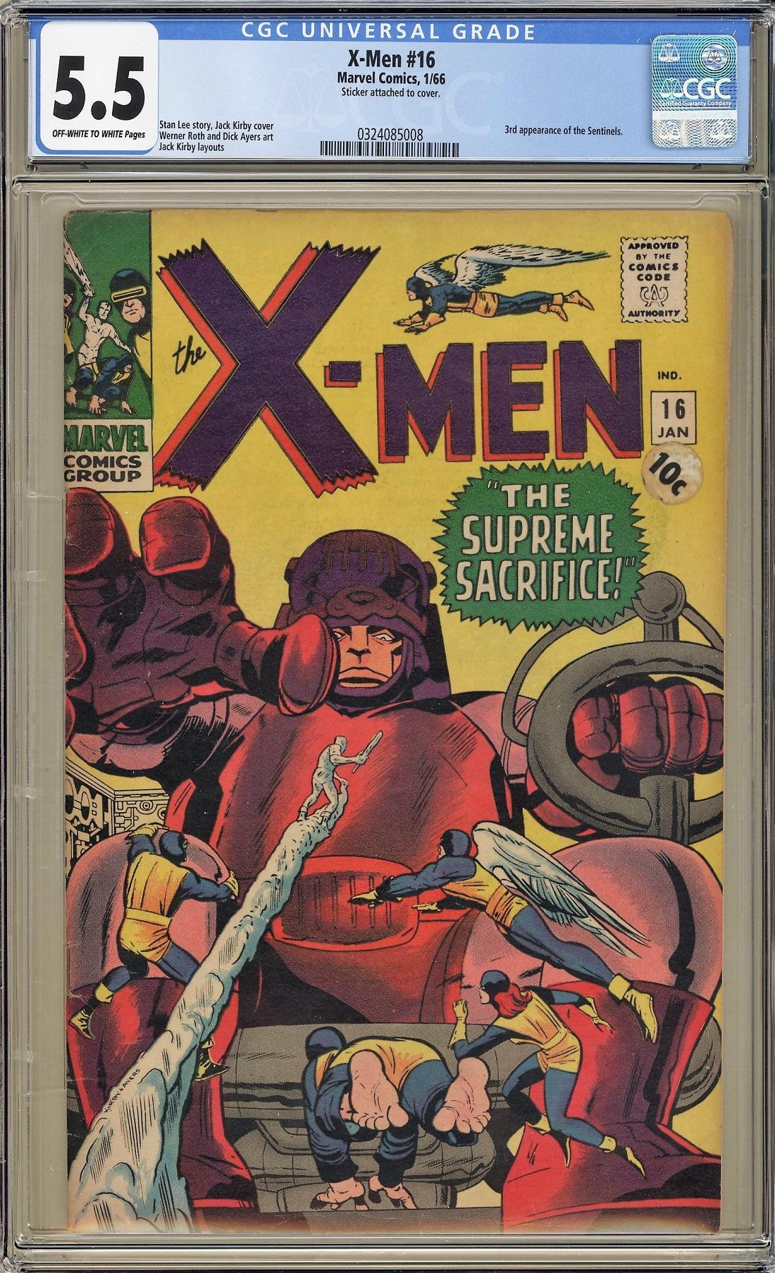 CGC UNCANNY X-MEN (1963) #16 (5.5) - Kings Comics