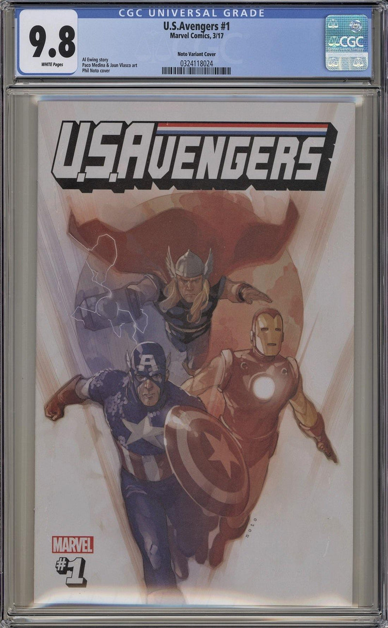 CGC US AVENGERS #1 1:53 NOTO VARIANT CVR (9.8)