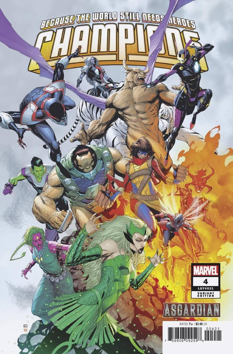 CHAMPIONS VOL 3 (2019) #4 PHAM ASGARDIAN VAR