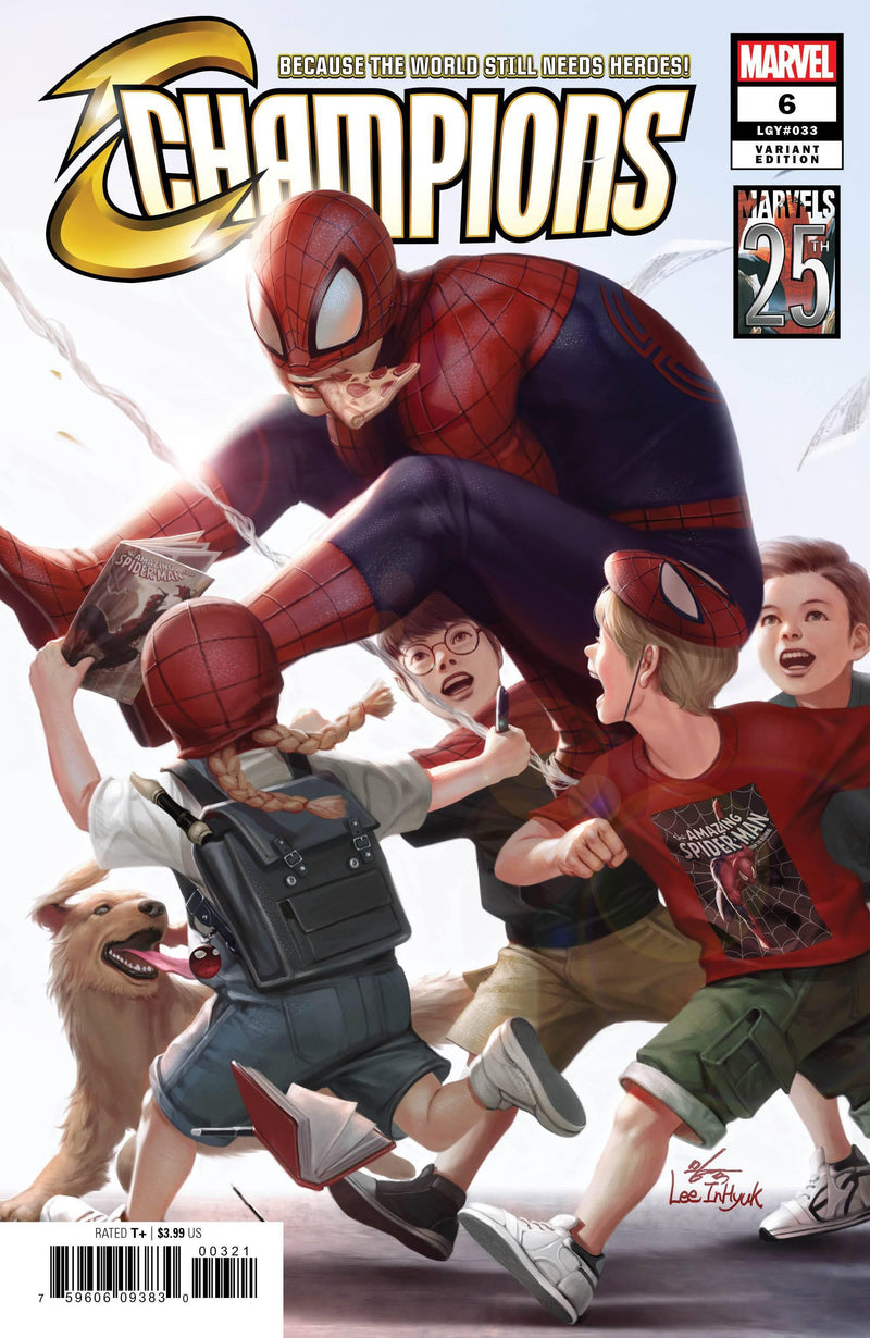 CHAMPIONS VOL 3 (2019) #6 INHYUK LEE MARVELS 25TH TRIBUTE VAR