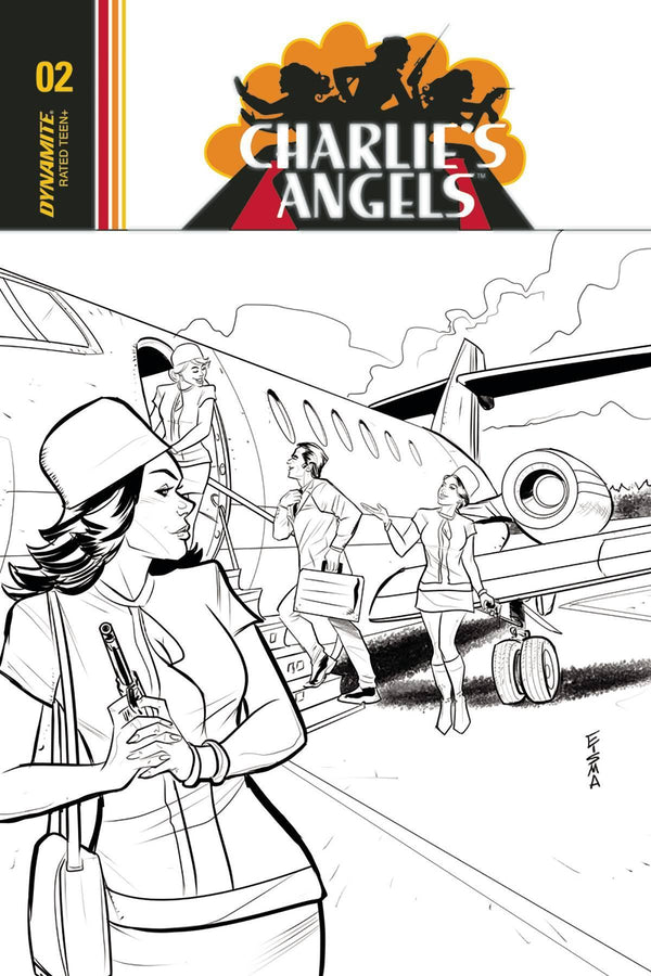 CHARLIES ANGELS #2 CVR C 10 COPY EISMA B&W INCV