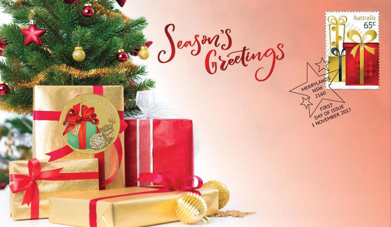 CHRISTMAS 2017 STAMP & COIN COVER