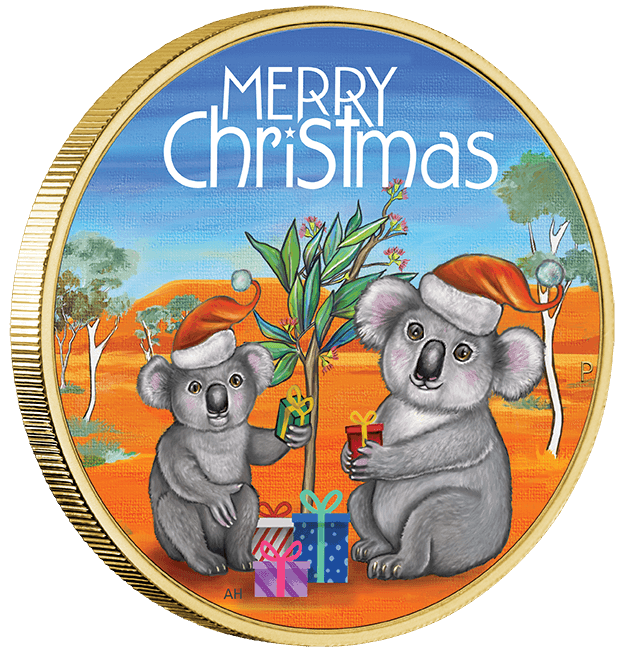 CHRISTMAS KOALA 2018 STAMP AND COIN COVER - Kings Comics