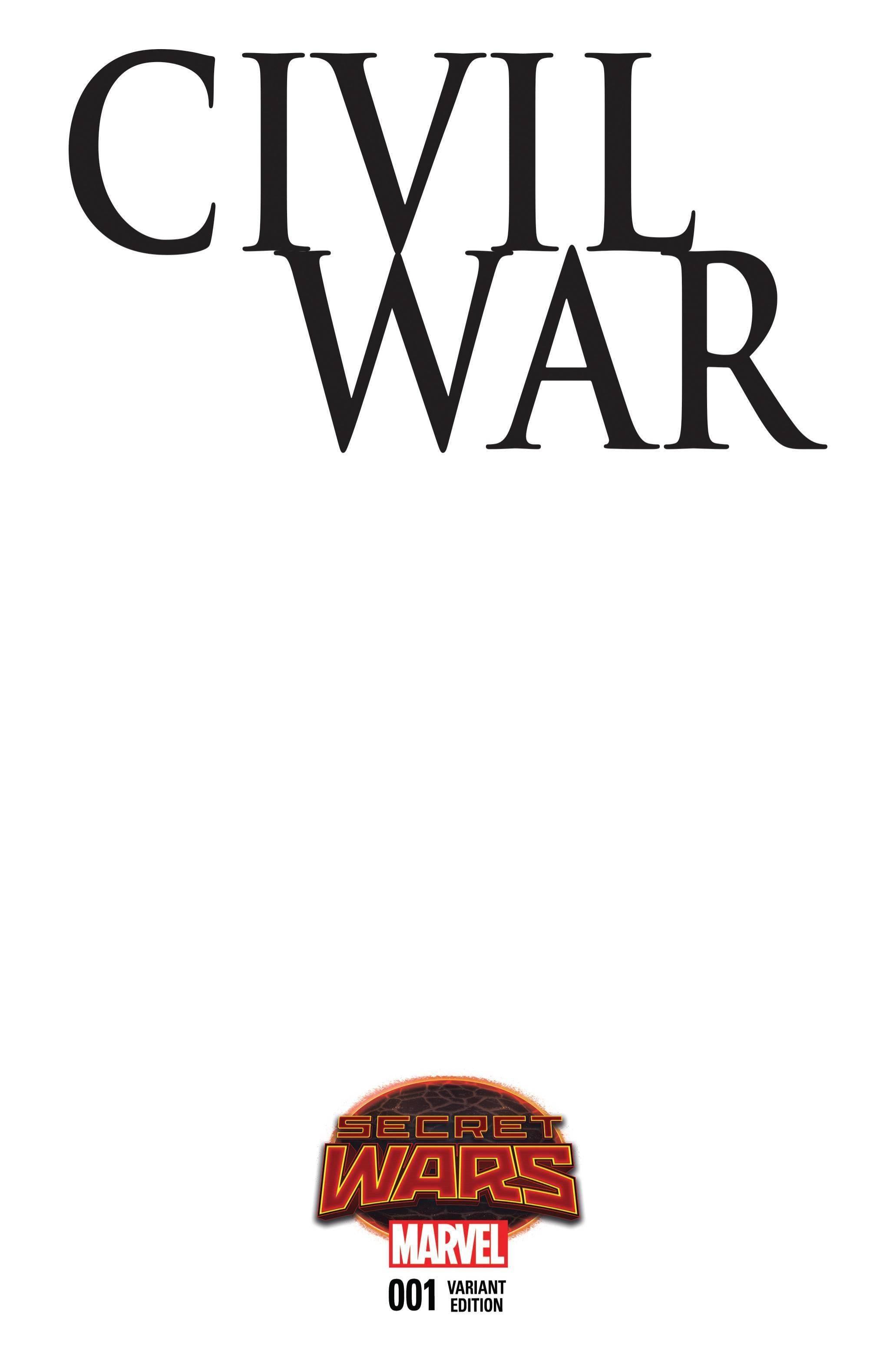 CIVIL WAR #1 BLANK VAR - Kings Comics