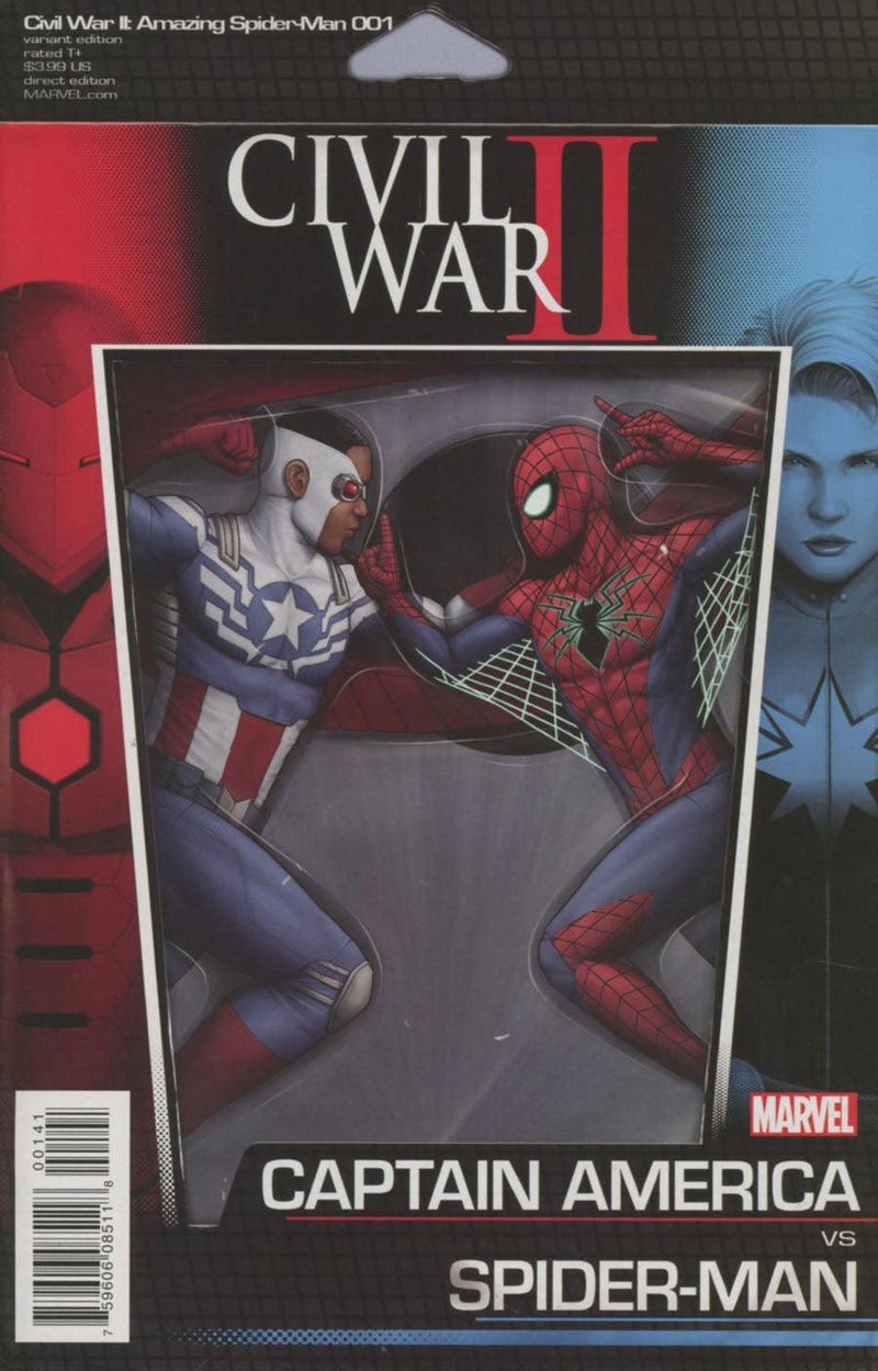 CIVIL WAR II AMAZING SPIDER-MAN #1 ACTION FIGURE VAR