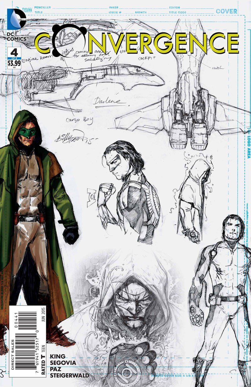 CONVERGENCE #4 GREEN LANTERN SKETCH VAR ED