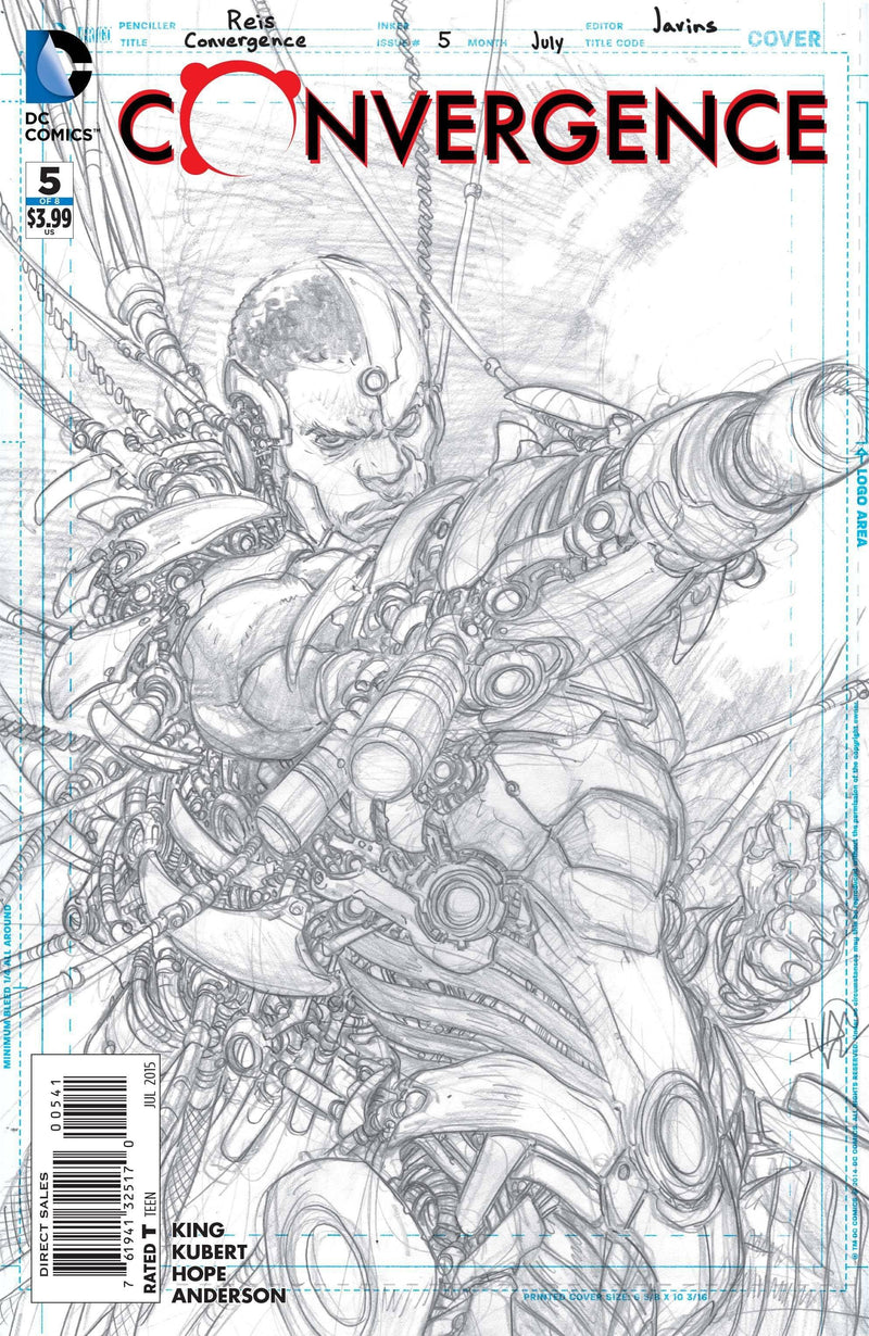 CONVERGENCE #5 CYBORG SKETCH VAR ED