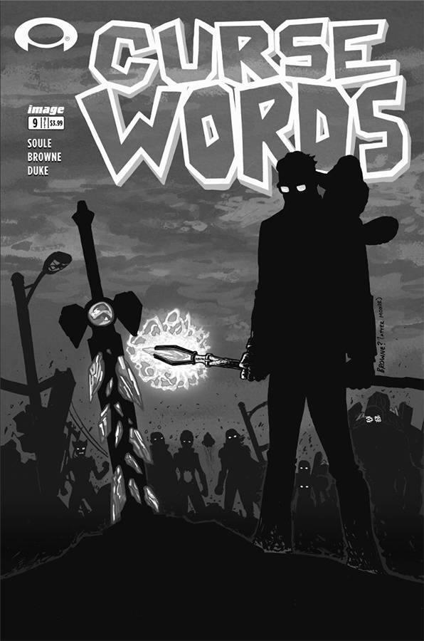 CURSE WORDS #9 CVR D B&W WALKING DEAD #6 TRIBUTE VAR - Kings Comics