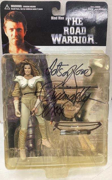 MAD MAX THE ROAD WARRIOR SER 1 WARRIOR WOMAN ACTION FIGURE - SIGNED BY VIRGINIA HEY