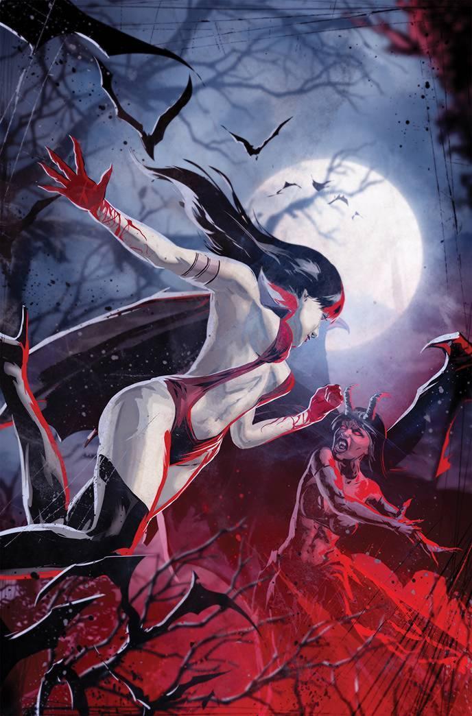 VAMPIRELLA VS PURGATORI #2 7 COPY KUDRANSKI VIRGIN FOC INCV - Kings Comics