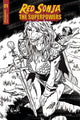 RED SONJA THE SUPERPOWERS #1 15 COPY FEDERICI ZOMBIE B&W INCV