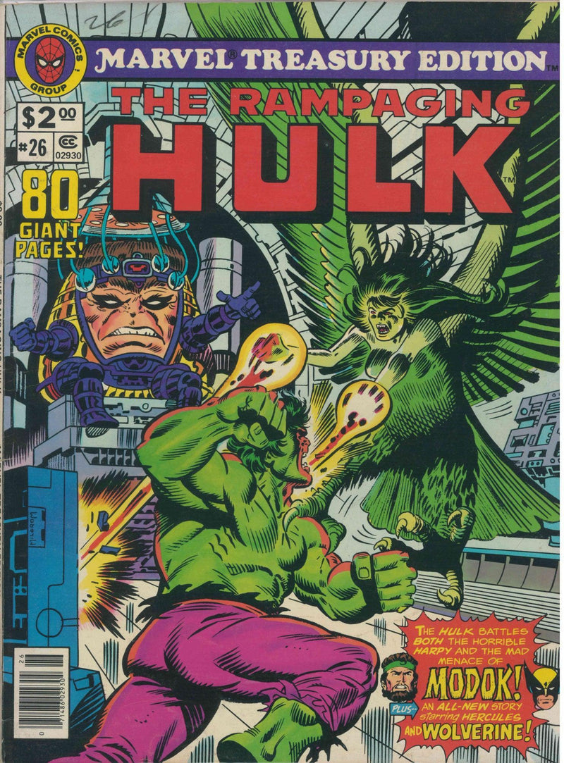 MARVEL TREASURY EDITION (1974) #26 RAMPAGING HULK (VF)