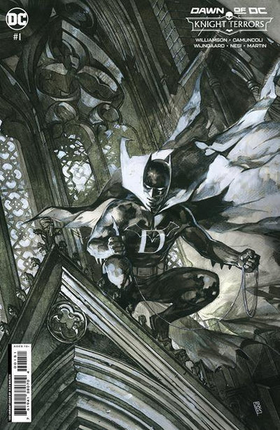 KNIGHT TERRORS (2023) #1 CVR F INC 1:50 ALEX MALEEV B&W CARD STOCK VAR