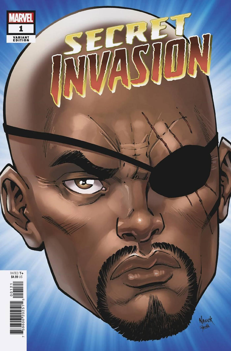 SECRET INVASION VOL 2 (2022) #1 NAUCK HEADSHOT VAR