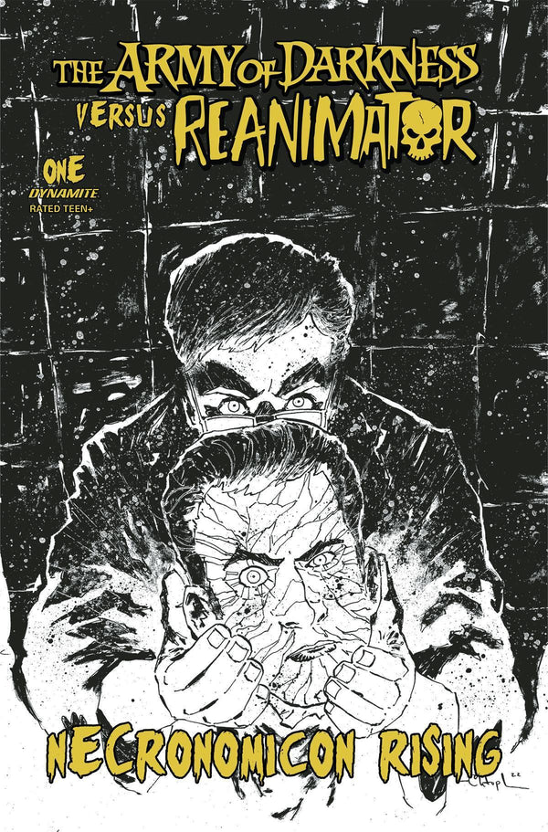 ARMY OF DARKNESS VS REANIMATOR NECRONOMICON RISING #1 CVR F 10 COPY INCV MITTEN B&W