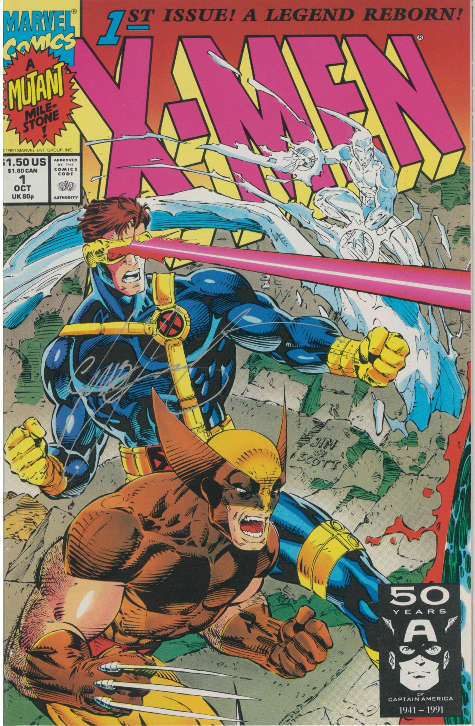 X-MEN VOL 2 (1991) #1C CYCLOPS CVR - SIGNED BY CHRIS CLAREMONT - Kings Comics