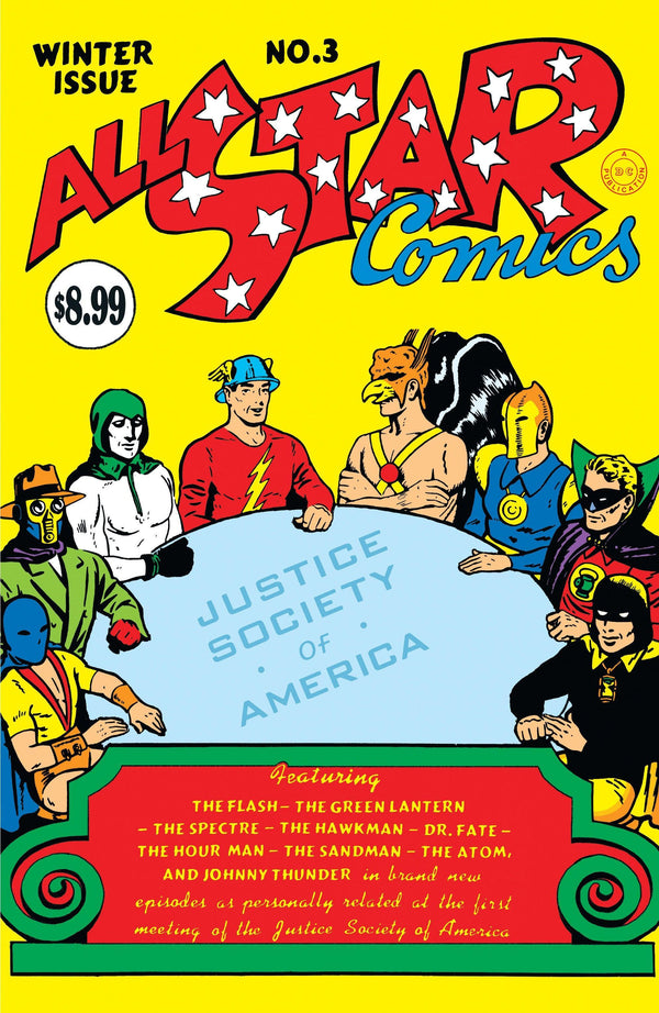 ALL-STAR COMICS (1940) #3 FACSIMILE EDITION (2023) CVR B EE HIBBARD FOIL VAR