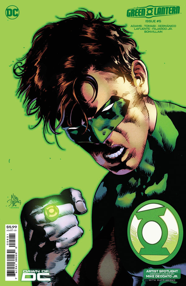 GREEN LANTERN (2023) #5 CVR C MIKE DEODATO JR ARTIST SPOTLIGHT CARD STOCK VAR