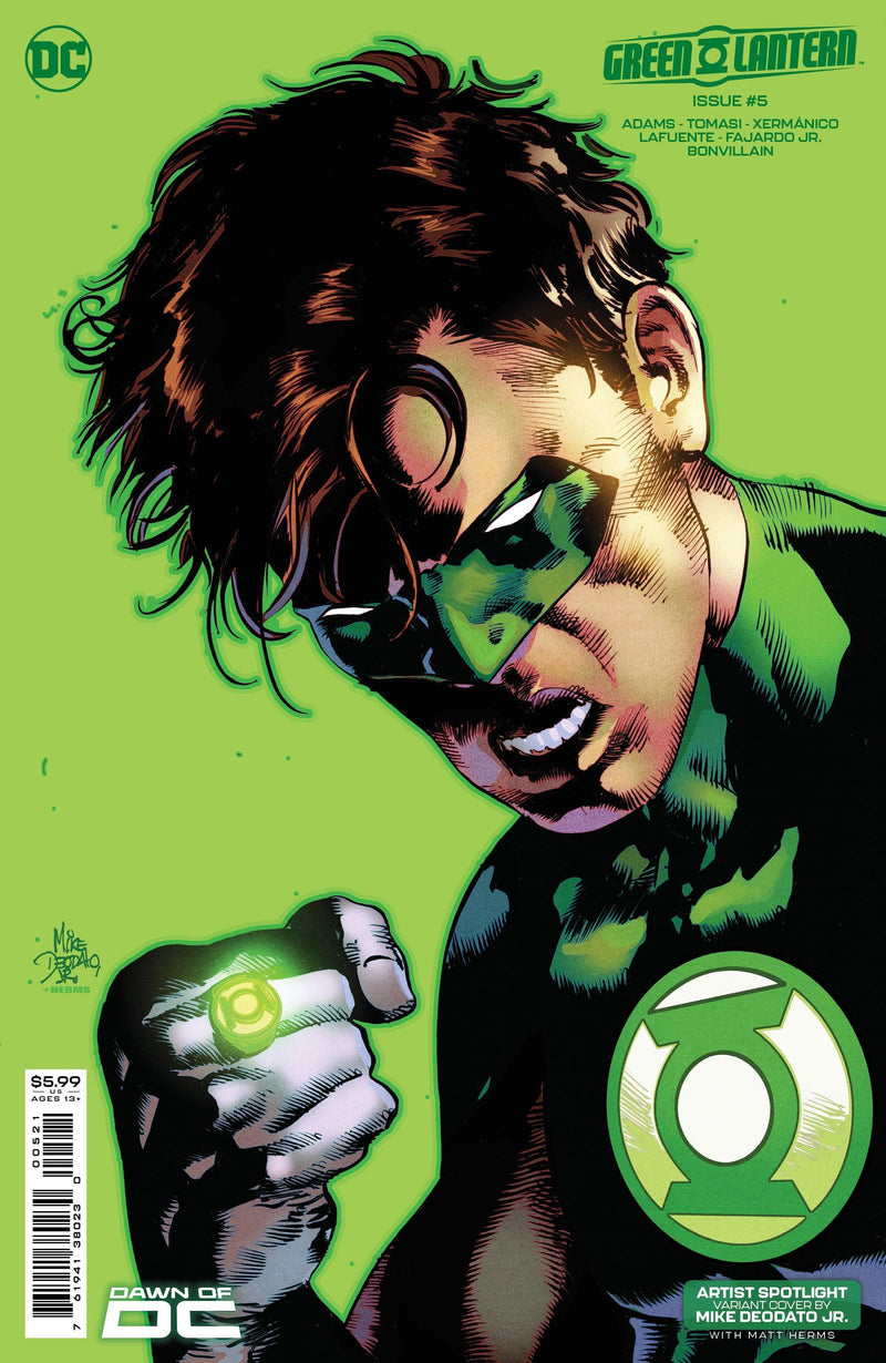 GREEN LANTERN (2023) #5 CVR C MIKE DEODATO JR ARTIST SPOTLIGHT CARD STOCK VAR